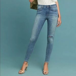 Anthropologie Women's Pilcro High-Rise Skinny Ankle Jeans Size 31 Nwt
